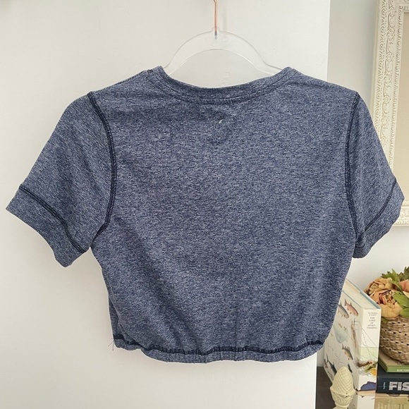 Splendid Studio Cropped Short Sleeve Top *NEW* workout fitness top - Picture 5 of 9